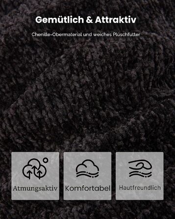 Жіночі домашні капці LongBay з ефектом пам'яті (Memory Foam), протиковзкі зручні тапочки slip-on, чорні, розмір 38/39 EU