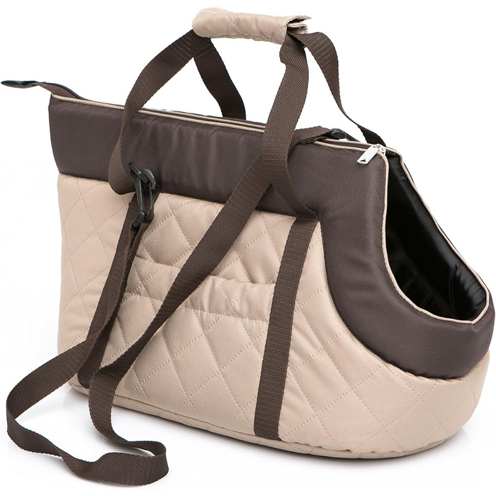 Сумка-переноска для собак та котів, рюкзак, бежевий, 20x42x22 см, S (2-8 кг)