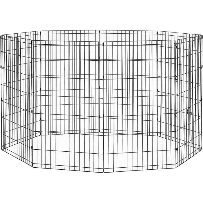 New World B550-30 Dog Playpen & Exercise Pen - No Door, Black E-Coating, 61x76cm, 157x157x106cm