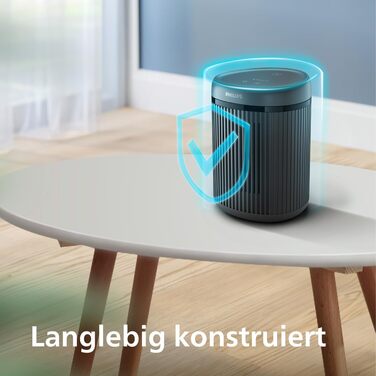 Керамічний тепловентилятор-обігрівач Philips Smart 5000 серії, 2000 Вт, чорний