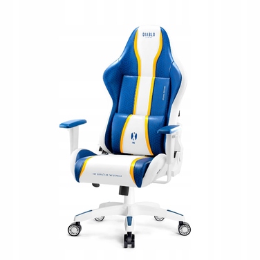 Ігрове крісло Diablo Chairs X-One 2.0, екошкіра, біле