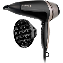 Фен Remington Power Dry D3010 (PRO) з іонізацією: 2000 Вт, компактний, стилінг-насадка, 3 режими нагріву, 2 швидкості, охолоджувальна кнопка, Eco-режим