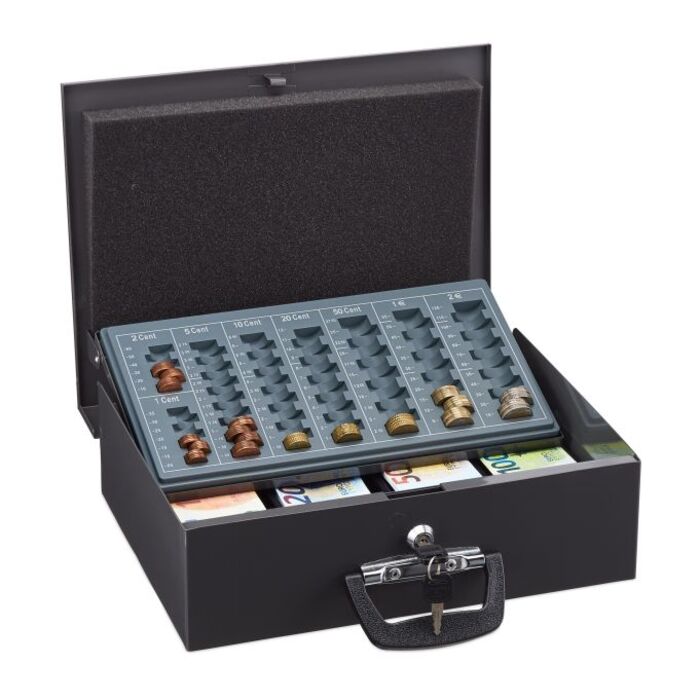 Cash Box з дошкою для підрахунку євромонет