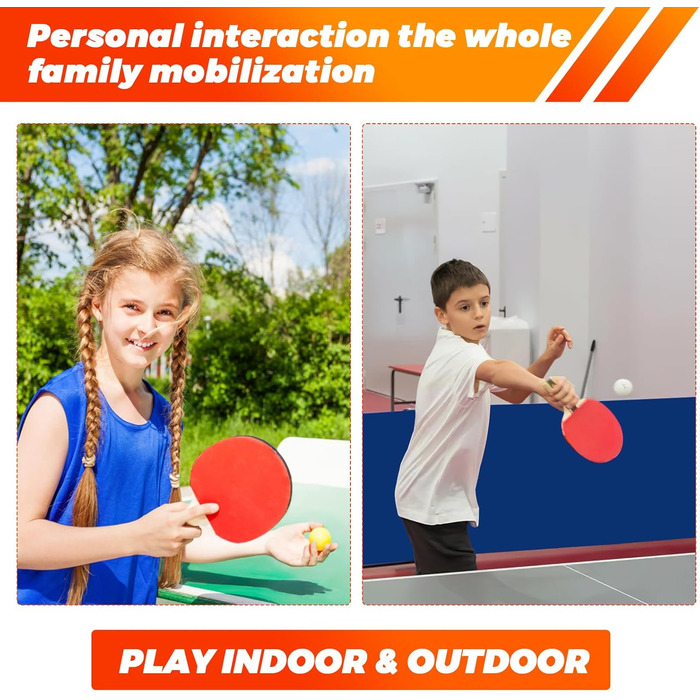 Набір для настільного тенісу, преміум якість: 2 ракетки, 3 м'ячі, сумка. Підходить для початківців, досвідчених гравців та сімейного дозвілля