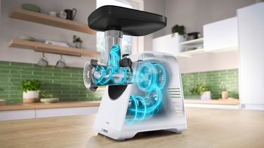 М'ясорубка Bosch Serie 6 MFWS607W 2100 Вт, реверс, біла