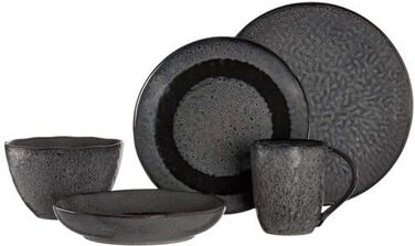 Набір керамічних чашок Leonardo Matera 6 шт., сірі, 430 мл, для кави та чаю, стійкі до миття в посудомийній машині, 018563