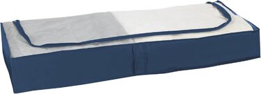 WENKO Business Wardrobe with Shelf and Hanging Rail, Fabric Wardrobe for Dust-Free Storage of Textiles, Metal Frame and Fabric in Durable Polyester Quality, 75 x 160 x 50 cm (Under-Bed Chest of Drawers)
