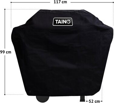 Чохол для гриля TAINO WABAYA 3+0, водонепроникний, захист від дощу та сонця, чорний