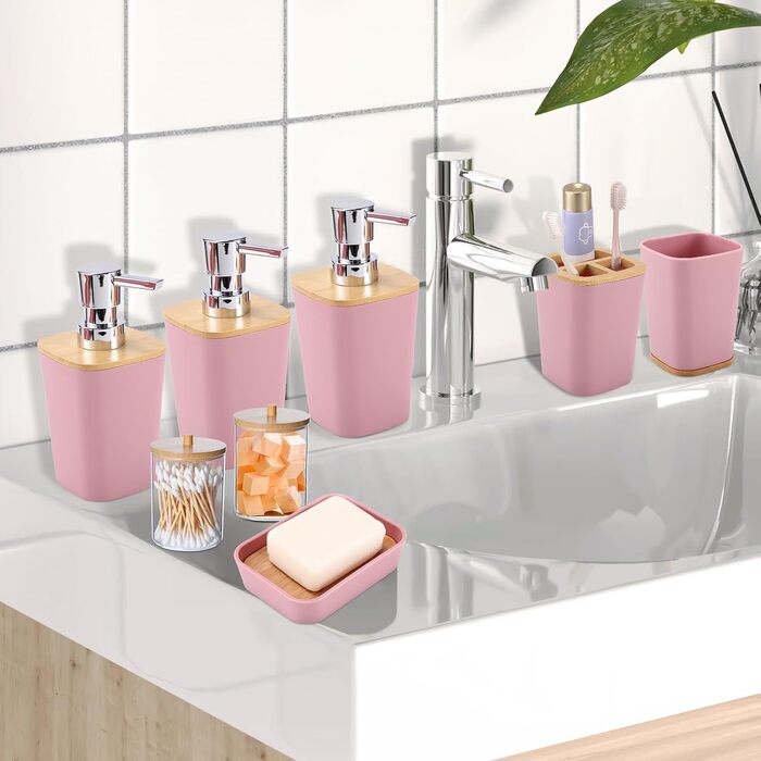 Набір для ванної кімнати XLHOMO: 27 предметів у фіолетовому кольорі (душовий завіс, килимки, аксесуари).