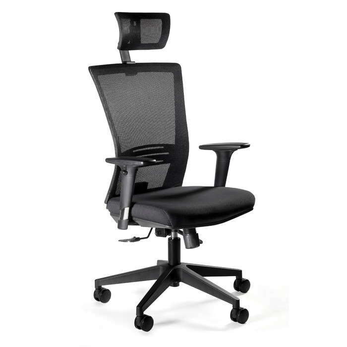 Ергономічне офісне крісло ERGONIC: чорне, обертове, з синхромеханізмом та підвищеним комфортом