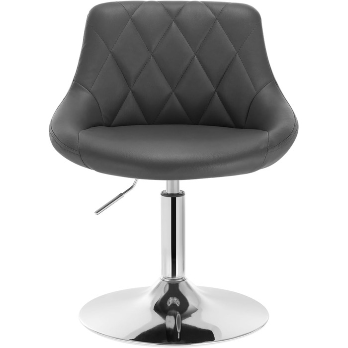 Adjustable Swivel Bar Stool with Backrest - Dark Green Faux Leather - WOLTU BH242dgn-2
