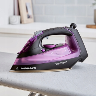 Парова праска Morphy Richards Turbosteam 2800 Вт, фіолетова
