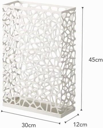 Підставка для парасольок YAMAZAKI NEST Wide, сталева, біла, 30 x 12 x 45 см
