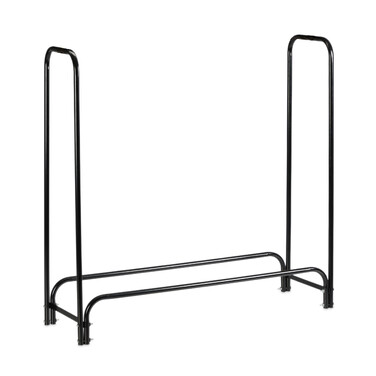 Relaxdays Black Firewood Rack with Cover