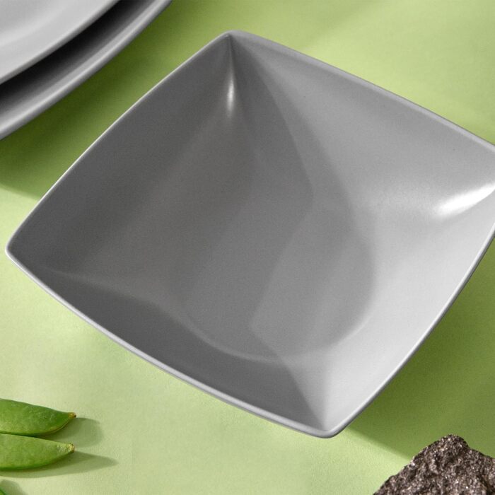 Сервіз Konsimo для 6 осіб: 18-ти частинний набір тарілок EPIRI - сучасний сервіз з кераміки сірого кольору