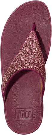 Шльопанці жіночі FitFlop Lulu Glitter, з підтримкою стопи, 42 EU, Рубіновий мікс