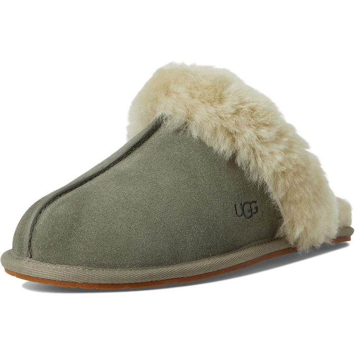 Жіночі домашні капці UGG Scuffette II Metallic Spots, мохово-зелений/латунь, розмір 42 EU