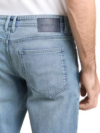 Джинси чоловічі Tom Tailor TTMARVIN Straight з еластаном, блакитний денім Used Light Stone, 33W/34L