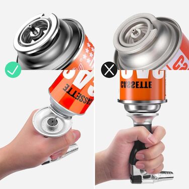 Газовий пальник для кухні, десертів та грилю, з можливістю заправки, з блокуванням, для приготування Crème Brulée