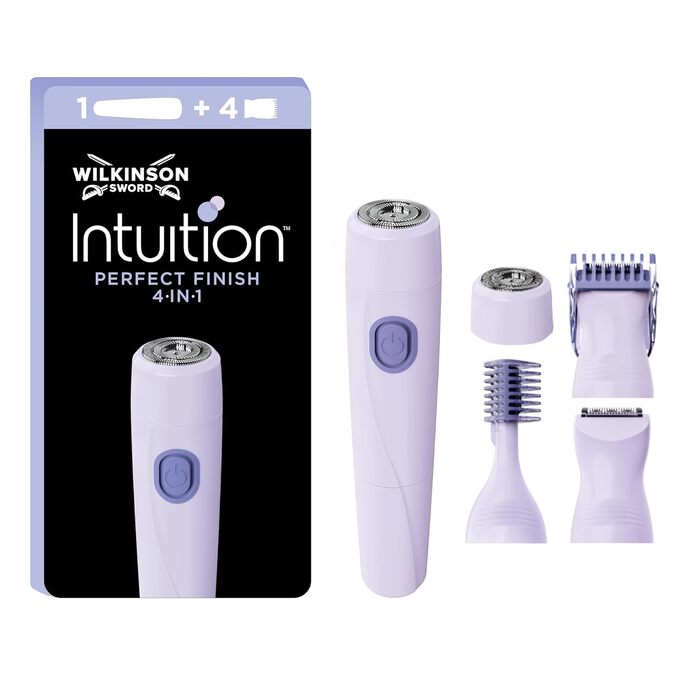 Електричний триммер Wilkinson Sword Intuition Perfect Finish 4-в-1 для тіла, бікіні, обличчя та брів (1 шт.)