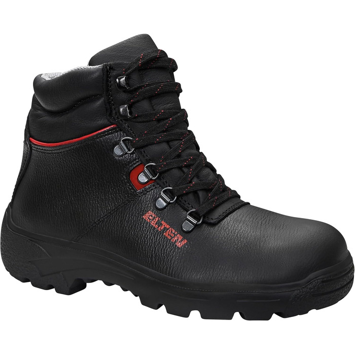 Черевики робочі ELTEN Renzo Mid ESD S3, шкіряні, з металевим носком, легкі, міцні, чорні, для жінок та чоловіків, 37 EU