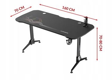 Ігровий стіл Ultradesk 160 x 80 x 70 см