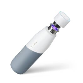 Пляшка для води LARQ PureVis 710 мл біла з самоочищенням UV, нержавіюча сталь, силіконовий чохол – для спорту, фітнесу, бігу та активного відпочинку