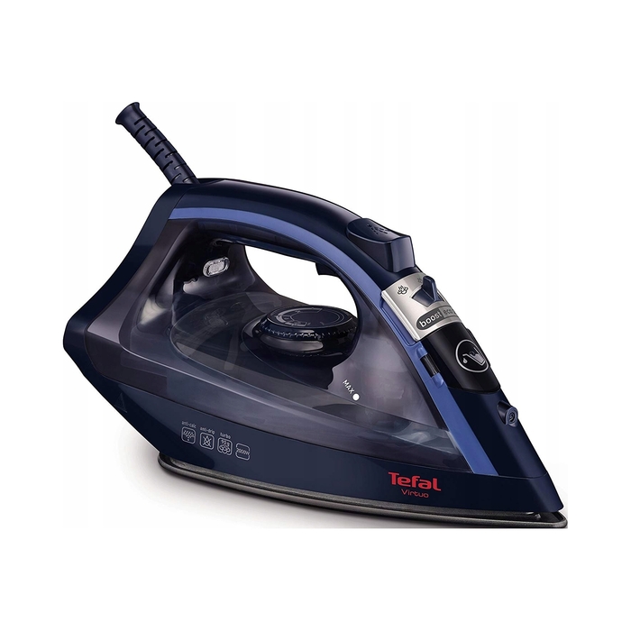 Парова праска Tefal Virtuo FV1713 2000 Вт, AntiDrip, паровий удар 90 г/хв, постійна подача пари 24 г/хв