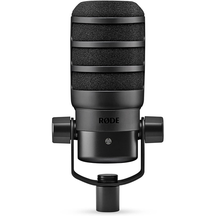 Rode PodMic USB – професійний подкаст-мікрофон з настільним тримачем Keepdrum MS138 (чорний/білий)