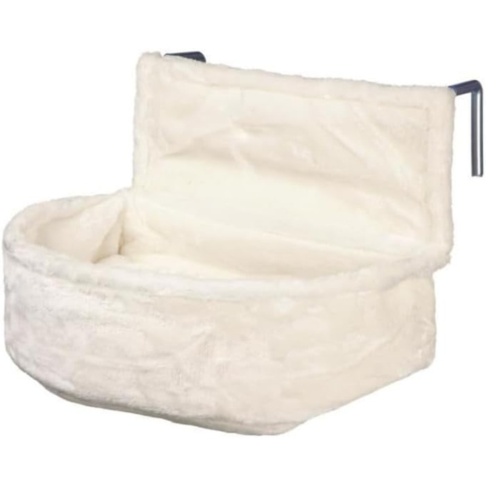TRIXIE Radiator Snuggle Bag for Cats - Short-haired Plush - Reversible Cushion - Stable Metal Frame - Adjustable Bracket - 43140