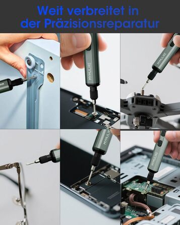 Набір електричного викрутника Mini 78 в 1 з 56 бітами, 9 свердлами, 5 режимами крутного моменту та LED-підсвічуванням для точної роботи (годинники, камери)