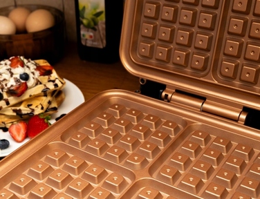 Вафельниця IDEAL IK1602, 1200 Вт, чорна