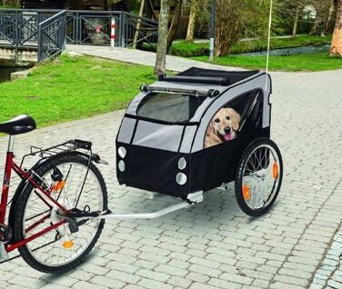 Причіп для собак TEFLON® до 40 кг - велосипедний причіп з функцією візка для собак