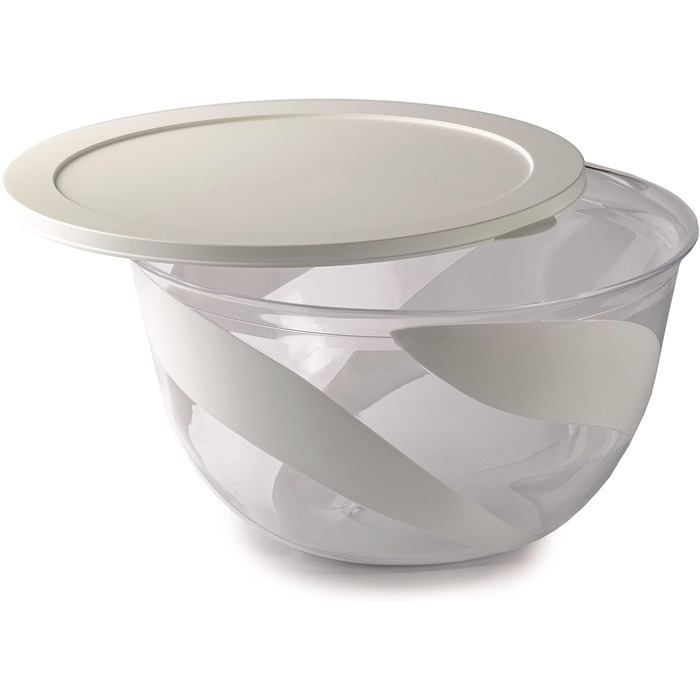 Набір салатниць з кришкою SNIPS (2 шт.) | 3 та 5 л | Білий колір | Зроблено в Італії, без BPA