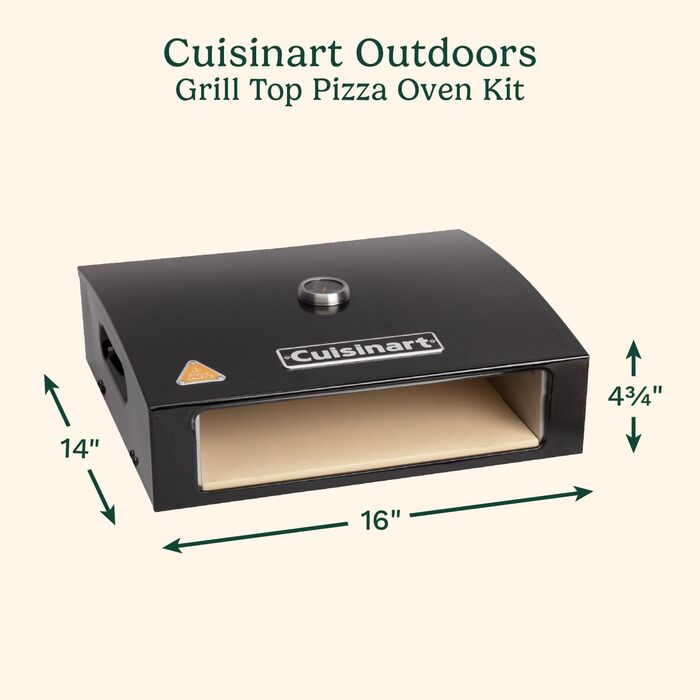 Набір для піци на грилі Cuisinart CPO-700, піч для піци на гриль, комплект для приготування піци на відкритому вогні