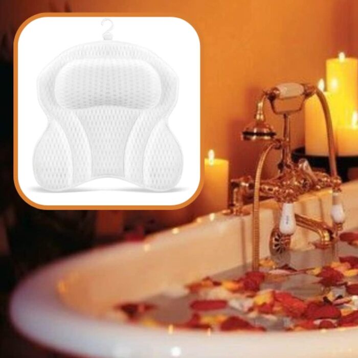 White Bathtub Pillow for Comfortable Bathing