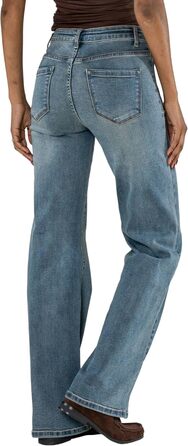 Джинси жіночі Nina Carter P139 розкльошені bootcut, висока талія, вінтажний блакитний (L)