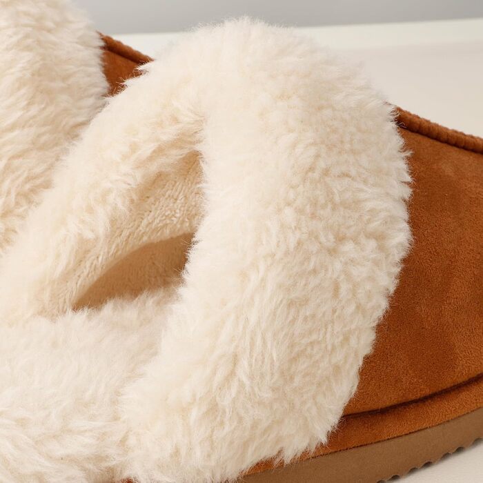 Теплі домашні тапочки з плюшевою підкладкою для жінок, з неслизькою підошвою, зимові