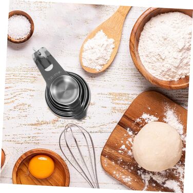 Cieeo Essential Baking Tool Set with 4 Reusable Measuring Cups and a Scale for Accurate Measurements in the Kitchen