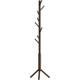YMYNY Clothes Rack, For Clothes, Jackets, Hat, Wardrobe in Tree Shape, Clothes Rail With 8 Hooks, Bedroom, Hallway, Natural Colors HCR001N (Brown)
