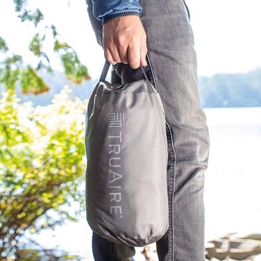 Матрац для кемпінгу Intex TruAire Luxury: Fiber-Tech, ламінат, стійкий до проколів, USB-насос, 272.2 кг, повний розмір, блакитний