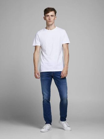 Джинси чоловічі JACK & JONES Jjiglenn Original Ge 006, синій денім, 34W/32L