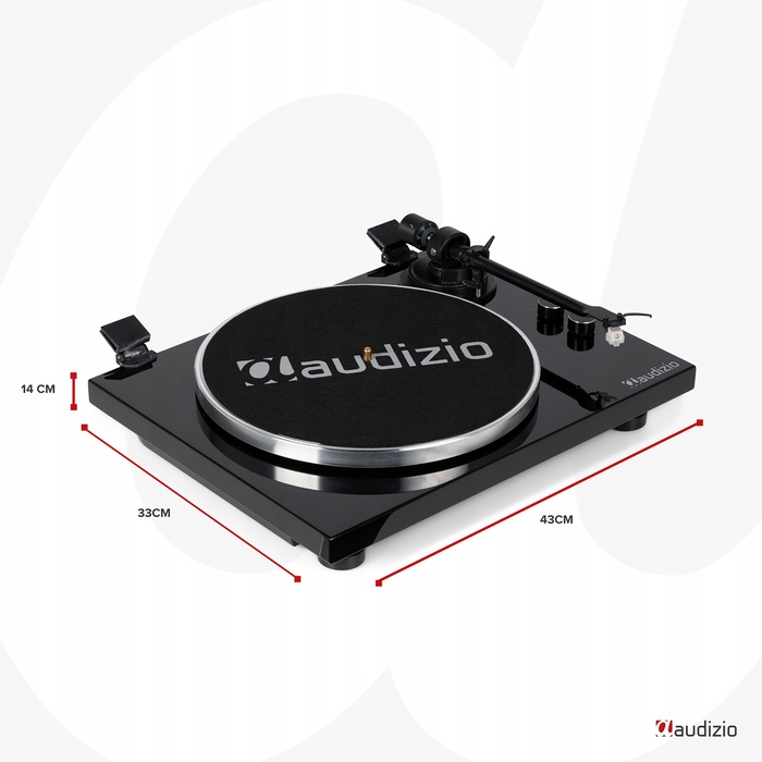 Вініловий програвач Audizio Toledo, чорний