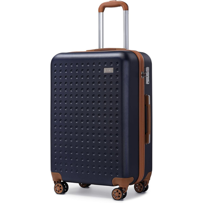 Чохол-валіза KONO: валіза на колесах 67x44x27 см з TSA-замком, блакитна