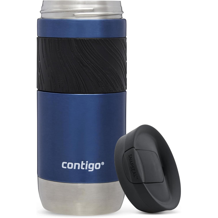 Contigo Byron Snapseal Stainless Steel Travel Mug - Leakproof, Insulated Coffee Cup - 590ml, BPA-Free