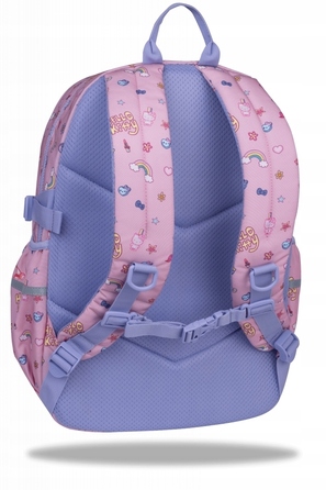Багатовідсіковий шкільний рюкзак CoolPack, фіолетово-рожевий