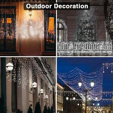 Льодогенератор 3Mx3M 300 LED, USB, з пультом та таймером, для декору приміщень, водонепроникний, білий