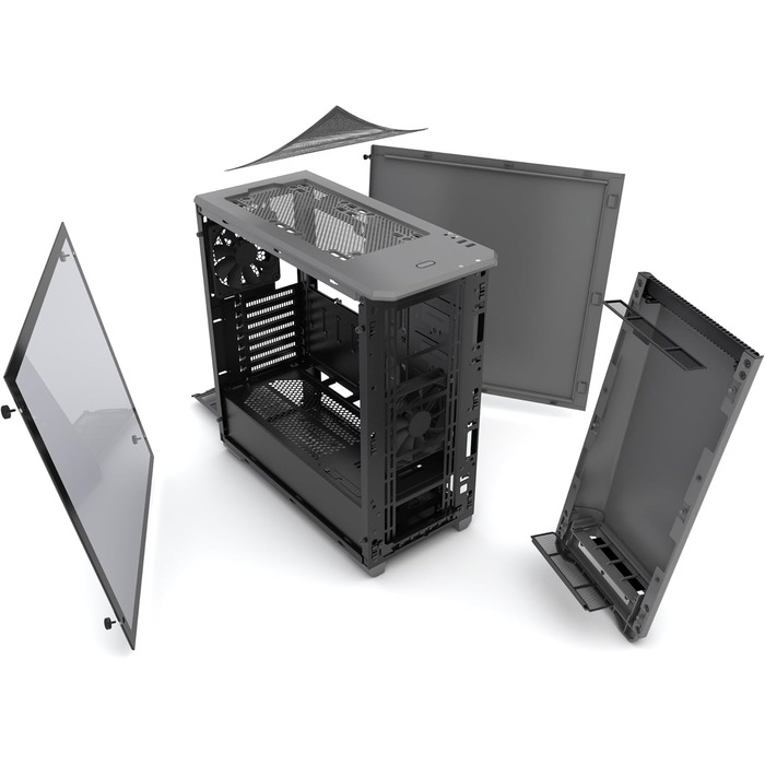 Корпус Phanteks Eclipse P400 Steel ATX Mid Tower чорного кольору з темноватим склом, серія P400