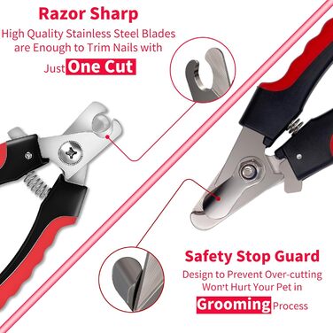 Професійний триммер для кігтів собак та котів з пилочкою. Нержавіюча сталь. Підходить для собак та котів будь-яких порід
