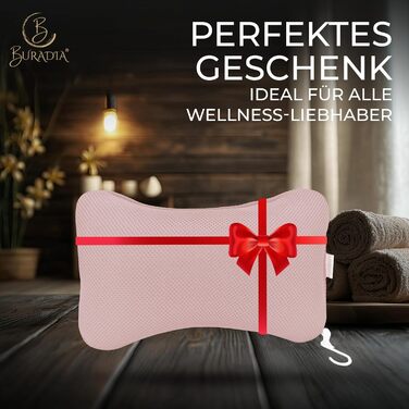 Подушка для ванни з сіткою для прання - Максимальний комфорт та релаксація з технологією Air Mesh. Подушка для ванни з 4 міцними присосками. Підтримка шиї та голови (рожева)